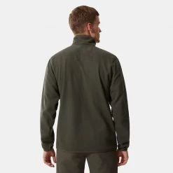 The North Face Mens 100 Glacier Fleece QZ New Taupe Green