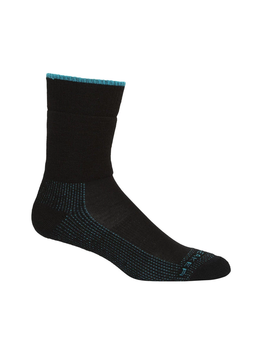 Icebreaker Wmns Hike Medium Crew Socks Black 2 Icebreaker Wmns Hike Medium Crew Socks Black