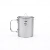 Keith Titanium Single Wall Titanium Mug W. Folding Handle/Lid 300ml