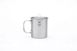 Keith Titanium Single Wall Titanium Mug W. Folding Handle/Lid 300ml
