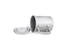 Keith Titanium Single Wall Titanium Mug W. Folding Handle/Lid 300ml