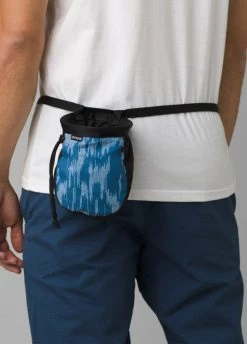 Prana Graphic Chalk Bag With Belt Black Ikat