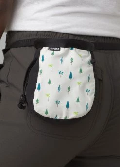 Prana Graphic Chalk Bag With Belt Black Trees