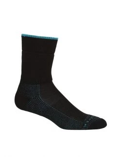 Icebreaker Wmns Hike Medium Crew Socks Black