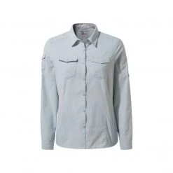 Craghoppers NosiLife Adventure II Long Sleeved Shirt Mineral Blue