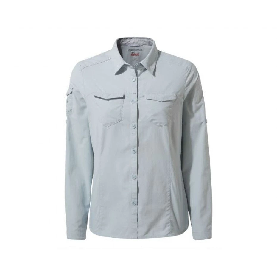 Craghoppers NosiLife Adventure II Long Sleeved Shirt Mineral Blue