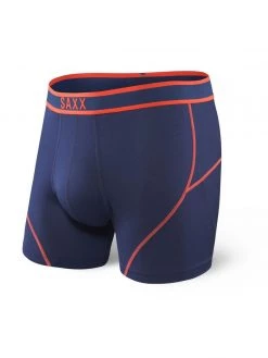 SAXX Kinetic Boxer Brief Midnight Blue/Orange Mens