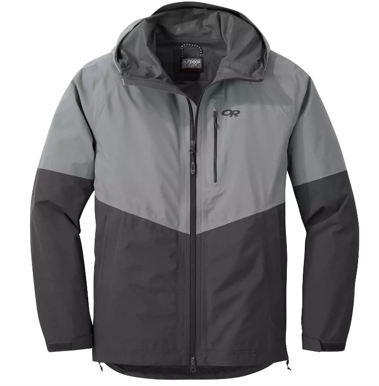 Outdoor Research Mens Foray Jacket Light Pewter/storm Clearance 1 Outdoor Research Mens Foray Jacket Light Pewter/storm Clearance