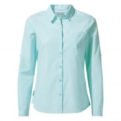 CRAGHOPPERS CRAGHOPPER NosiDefence Kiwi LS Shirt W Capri Blue Womens