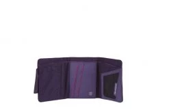 LIFEVENTURE LIVE VENTURE TRI FOLD WALLET PURPLE Travel