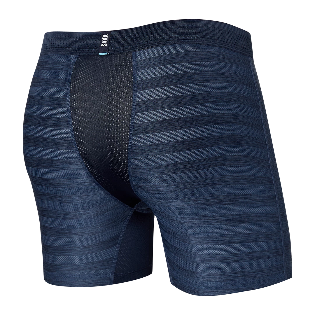Mens Saxx Hot Shot Boxer Brief Fly Dark Denim Heather 2 Mens Saxx Hot Shot Boxer Brief Fly Dark Denim Heather