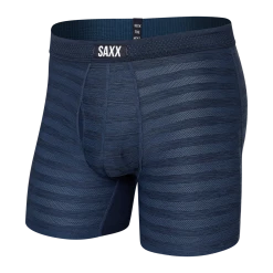 Mens Saxx Hot Shot Boxer Brief Fly Dark Denim Heather