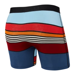 Mens Saxx Vibe Boxer Brief Navy Super Stripe