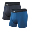 Saxx Sport Mesh Boxer Brief Fly City Blue Mens