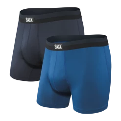 Saxx Sport Mesh Boxer Brief Fly City Blue Mens