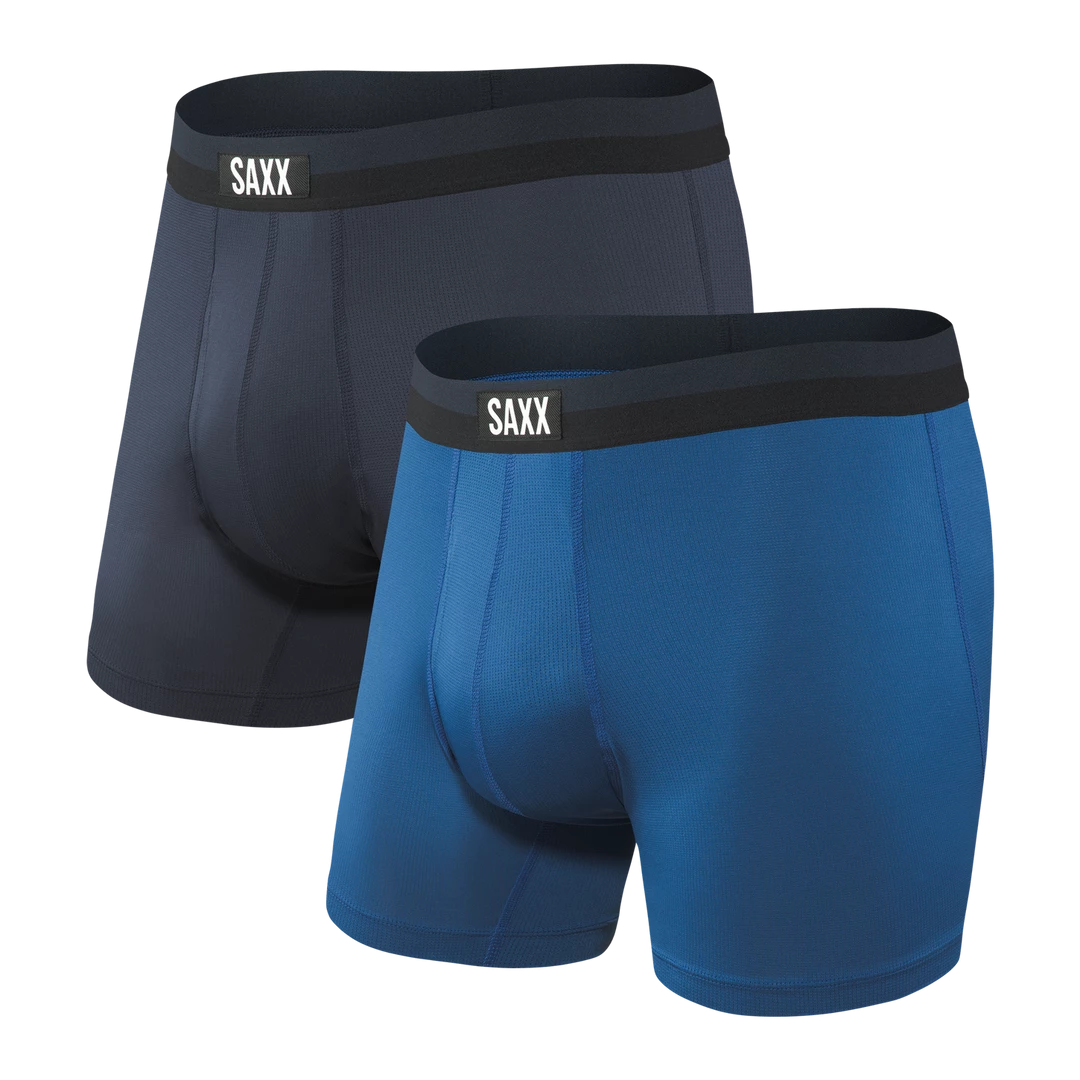Saxx Sport Mesh Boxer Brief Fly City Blue Mens 1 Saxx Sport Mesh Boxer Brief Fly City Blue Mens