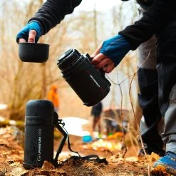 LIFEVENTURE Life Venture TiV Widemouth Vacuum Flask 800 Dark Grey Hike/Camp