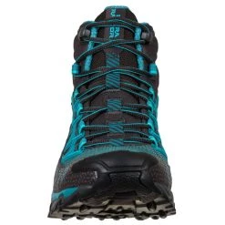 Womens La Sportiva Ultra Raptor II Mid Wide Woman GTX Carbon/Topaz