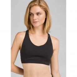 Womens PRANA Verana Bra Black