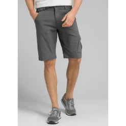 PRANA STRETCH ZION SHORT 10 INCH INSEAM CHARCOAL